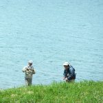 野反湖で釣り体験